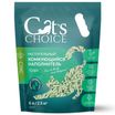 Растительный комкующийся наполнитель тофу Cat's choice с ароматом "Зеленый чай" 6 л/2,5 кг