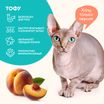 Растительный комкующийся наполнитель тофу Cat's choice с ароматом "Персик" 6 л/2,5 кг — фото 4